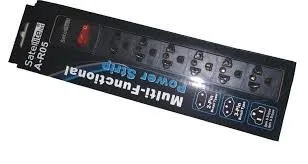 Supresor o filtro de linea SATE A-R05 de 6 tomas 1.5 Metros