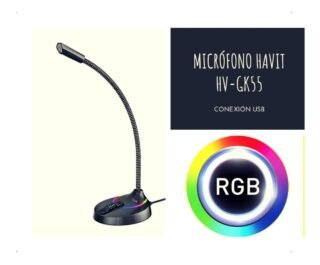 Micrófono Havit HV-GK55 Gaming RGB USB