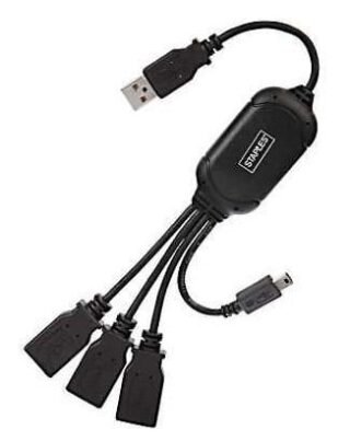 Hub USB 3 Puertos 2.0 Mini USB Flexible smart