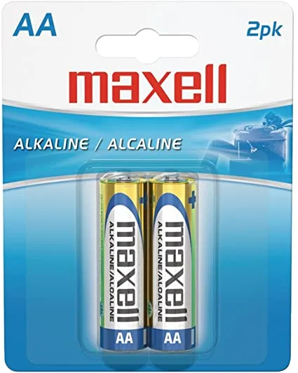 Pila alcalina Maxell AA pack de 2 unidades