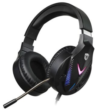 Auricular Gaming Vincha RGB LED 3.5mm SATE GH-332