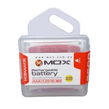 Pila Recargable AAA Mox X4 3000MAH